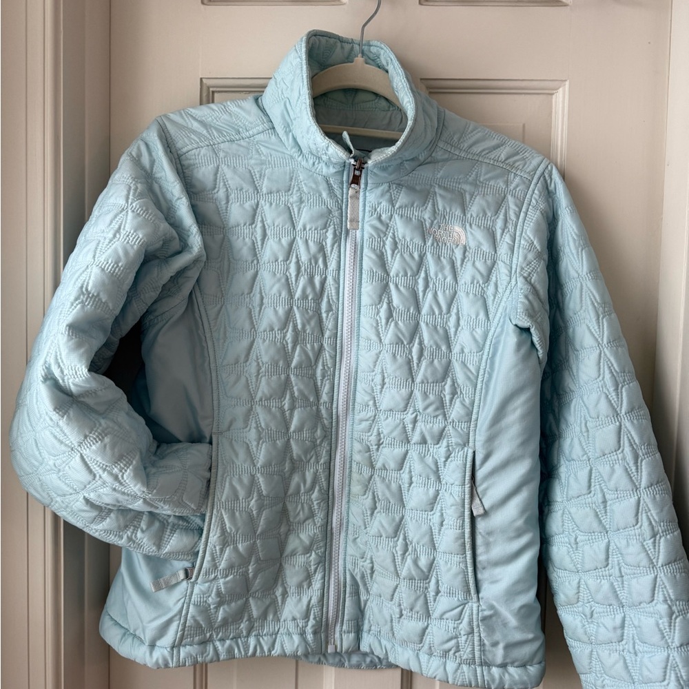 The North Face Light Blue Quilted Jacket